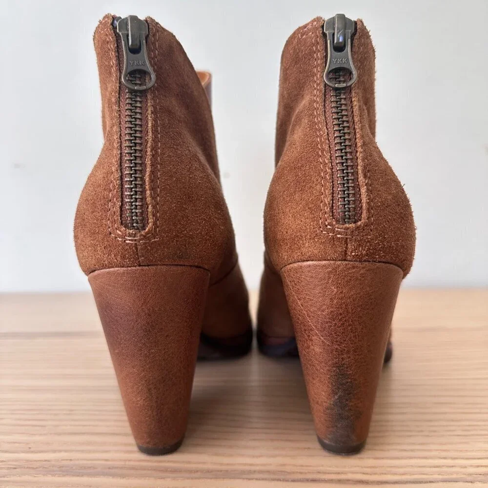 Kork-Ease Women's Castaneda Heeled Ankle Boot Brown Suede, Size 9 - Picture 7 of 12